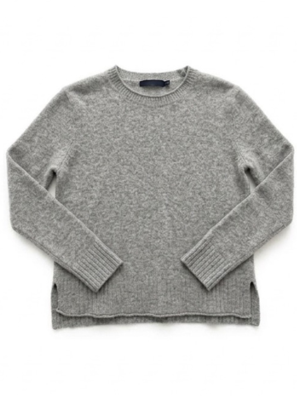Jenni Kayne Grey Everyday Crewneck Wool Cashmere Sweater In XS